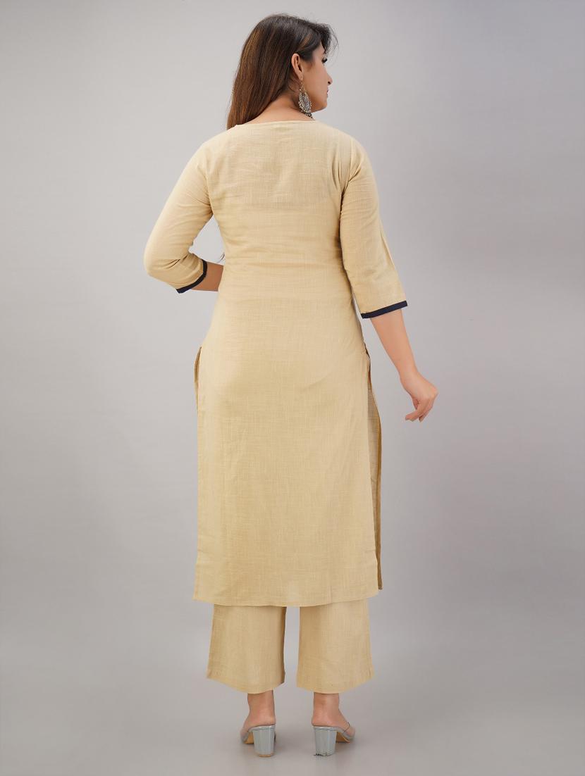 pastel kurta palazzo set - 17181844 - Zoom Image - 3