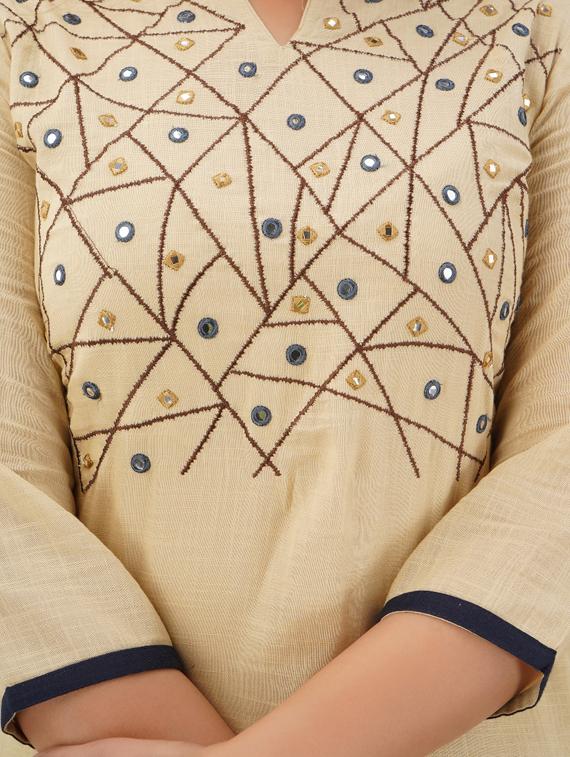 pastel kurta palazzo set - 17181844 - Zoom Image - 5