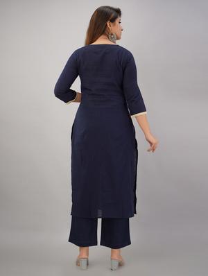 embroidered kurta pant set - 17181845 - Standard Image - 3