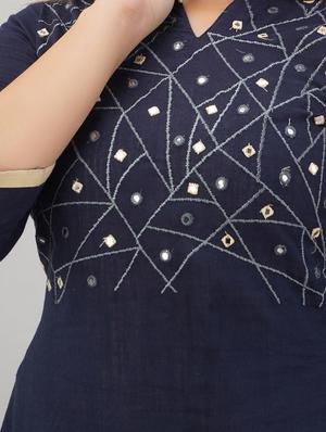 embroidered kurta pant set - 17181845 - Standard Image - 4
