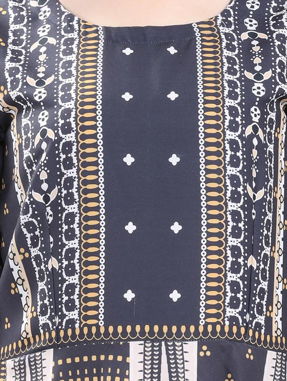 printed flared kurta - 17181850 - Zoom Image - 4