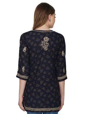 chikankari straight kurti - 17181925 - Standard Image - 3
