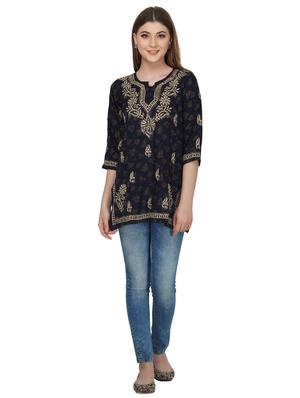 chikankari straight kurti - 17181925 - Standard Image - 4