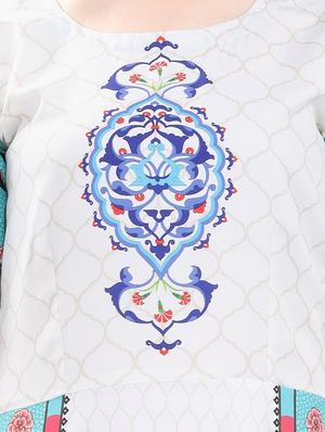 printed flared kurta - 17181940 - Standard Image - 4