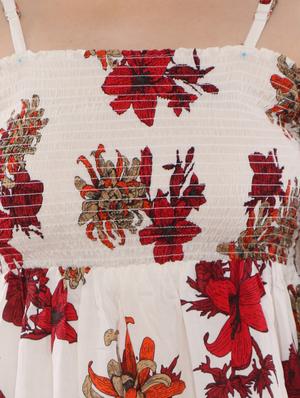 cold shoulder floral top - 17181986 - Standard Image - 5