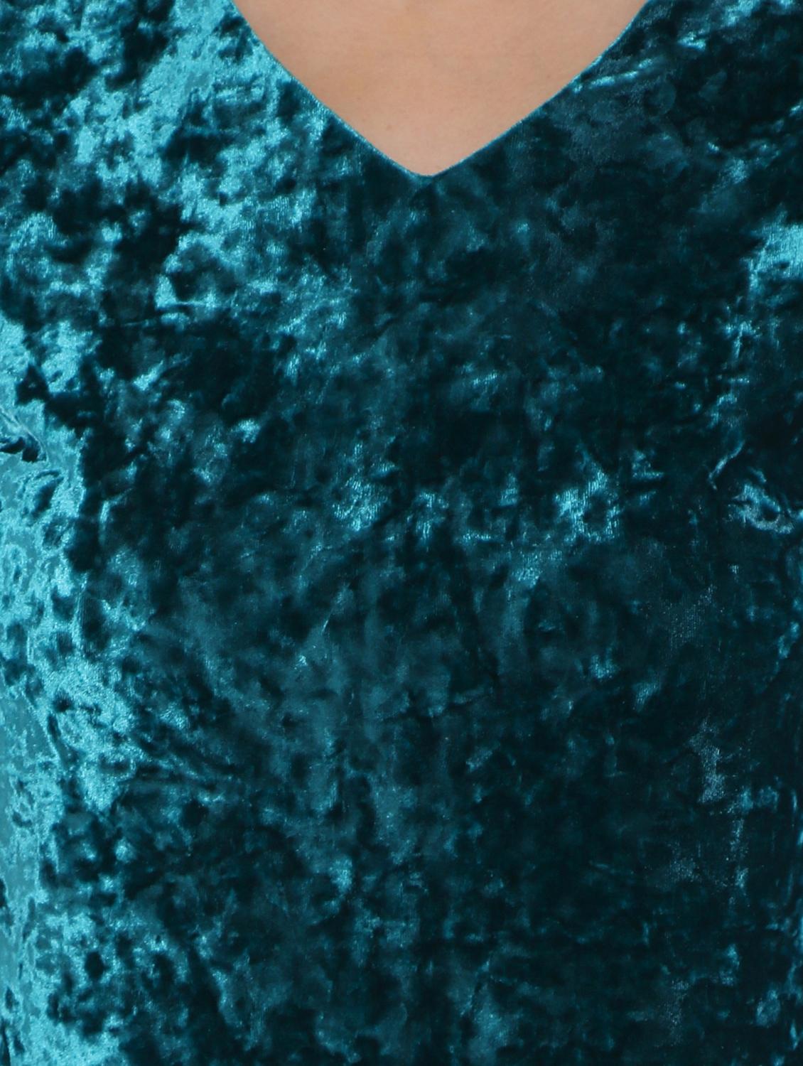choker neck velvet top - 17181992 - Zoom Image - 5