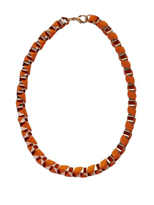 orange ribbon necklace - 17182 - Standard Image - 1