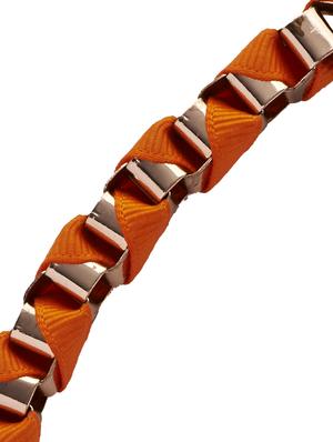 orange ribbon necklace - 17182 - Standard Image - 3