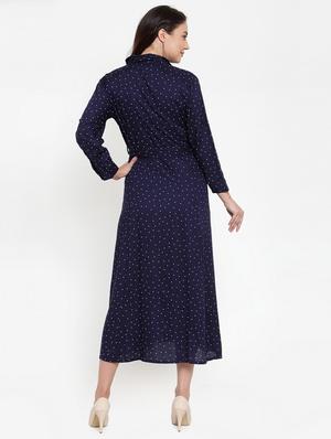 printed a-line dress - 17182953 - Standard Image - 3