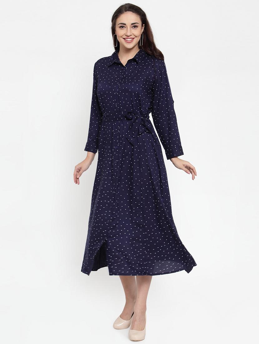 printed a-line dress - 17182953 - Zoom Image - 2