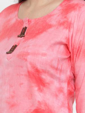 round neck tie & dye top - 17182980 - Standard Image - 5