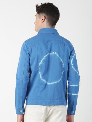 blue tie & dye denim jacket - 17183158 - Standard Image - 3