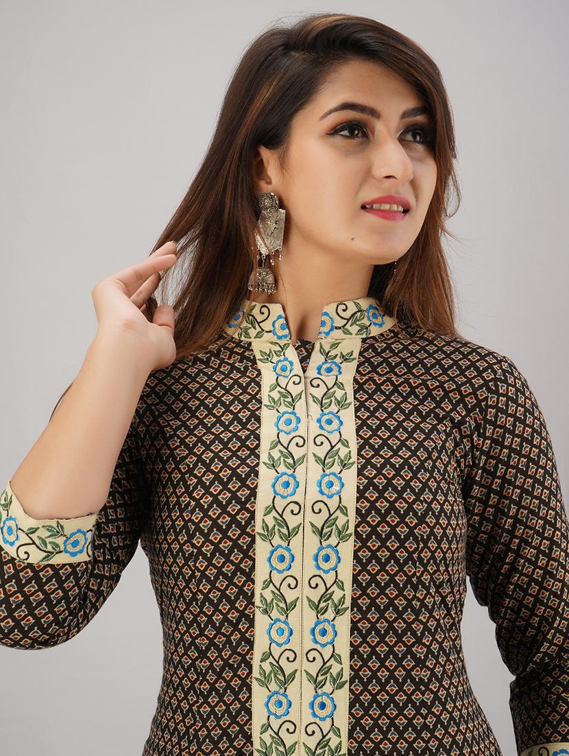printed a-line kurta - 17183344 - Zoom Image - 5