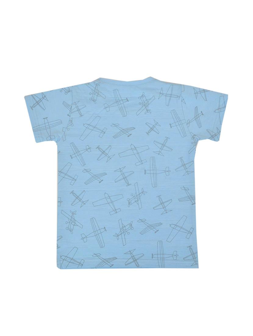 light blue cotton tshirt - 17183643 - Zoom Image - 2
