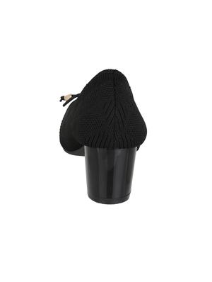 black mesh slip on pumps - 17183673 - Standard Image - 4