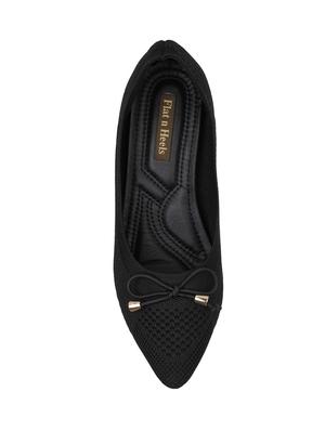 black mesh slip on pumps - 17183673 - Standard Image - 5