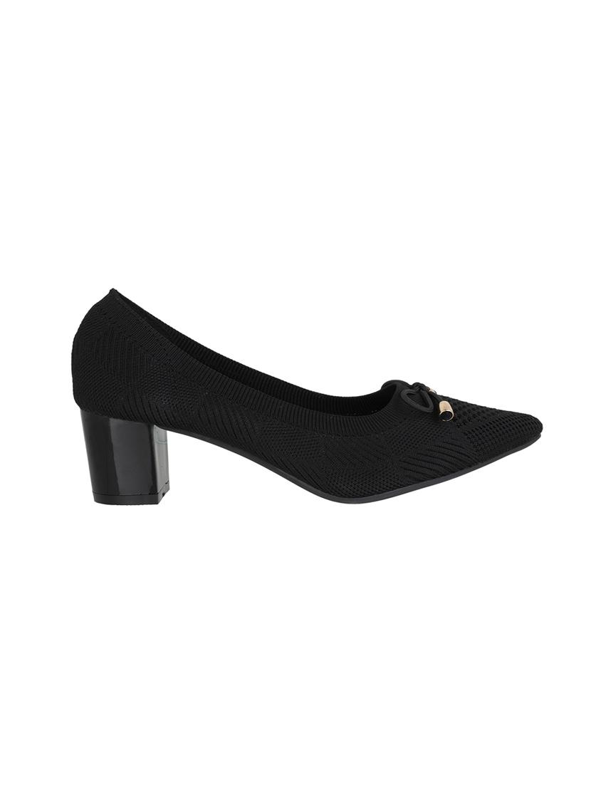 black mesh slip on pumps - 17183673 - Zoom Image - 3