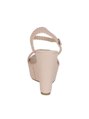 pink back strap wedges - 17183694 - Standard Image - 4