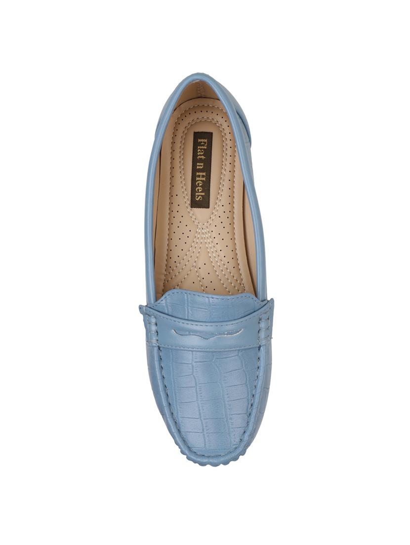 blue slip on loafers - 17183718 - Zoom Image - 5