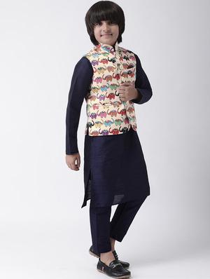printed cotton kurta set - 17183840 - Standard Image - 4
