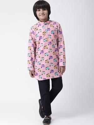 printed cotton kurta set - 17183844 - Standard Image - 4