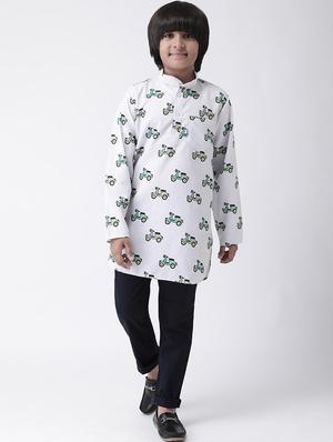 printed cotton kurta set - 17183845 - Standard Image - 4