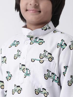 printed cotton kurta set - 17183845 - Standard Image - 5
