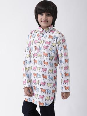 printed cotton kurta set - 17183846 - Standard Image - 2