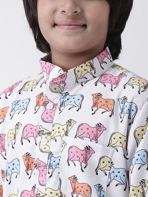 printed cotton kurta set - 17183846 - Standard Image - 5