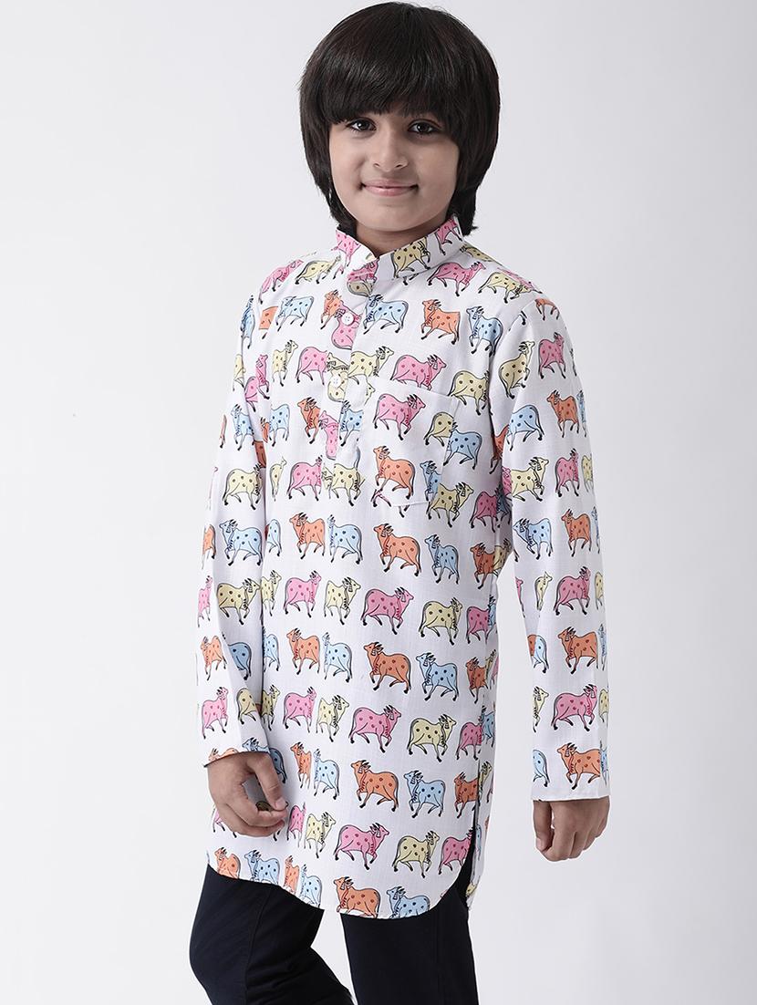 printed cotton kurta set - 17183846 - Zoom Image - 2