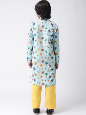 multi colored cotton kurta sets kurtas & set - 17183850 - Standard Image - 3