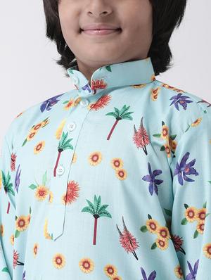 multi colored cotton kurta sets kurtas & set - 17183850 - Standard Image - 4