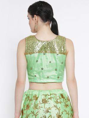 sequined yoke blouse - 17183986 - Standard Image - 3