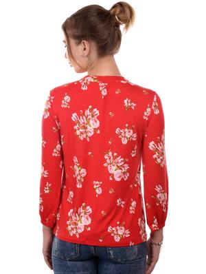 red viscose regular top - 17184077 - Standard Image - 3