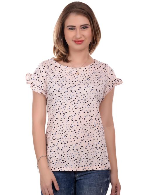 round neck printed top - 17184093 - Very Small Image - 1