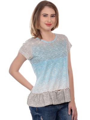 geometric print ombre top - 17184097 - Standard Image - 2