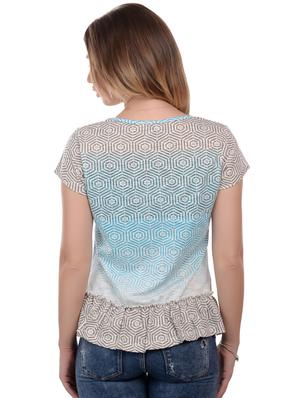 geometric print ombre top - 17184097 - Standard Image - 3