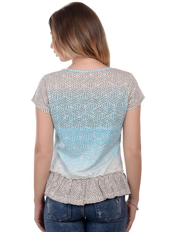 geometric print ombre top - 17184097 - Zoom Image - 3
