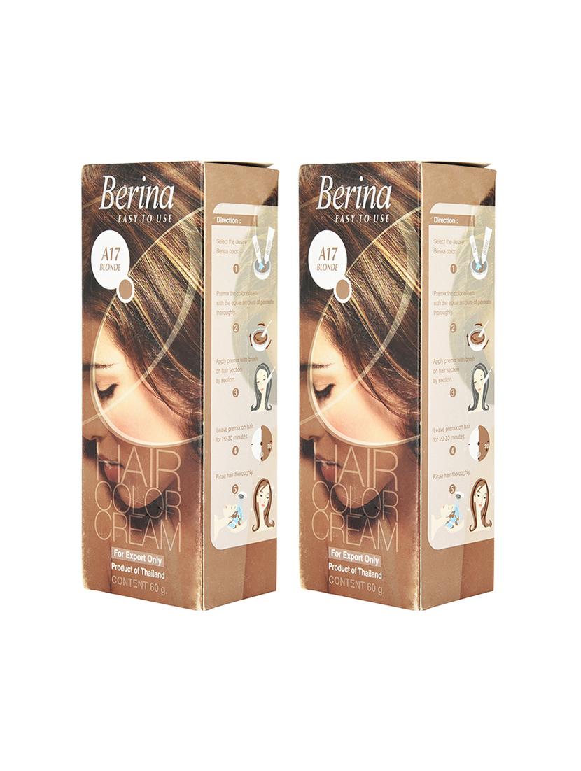 berina a17 blonde hair color cream 60gm pack of 2 - 17184418 - Zoom Image - 2