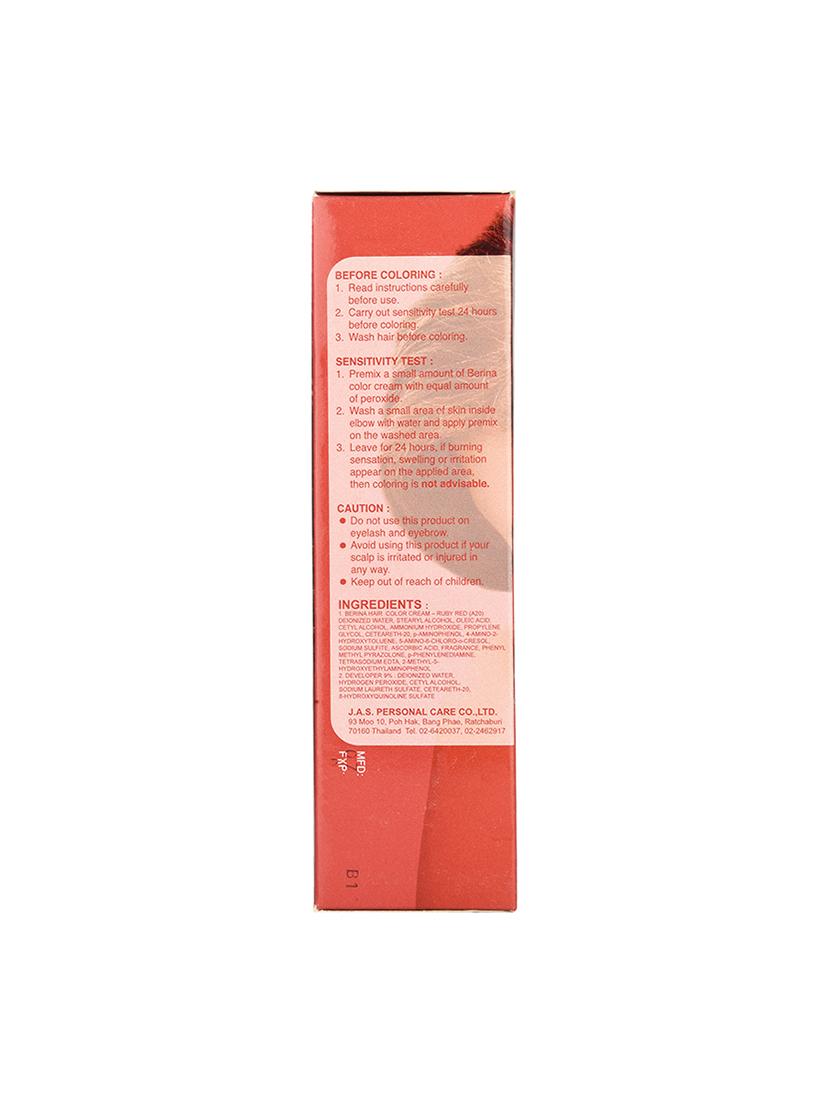 berina a20 ruby red hair color cream 60gm pack of 2 - 17184421 - Zoom Image - 3