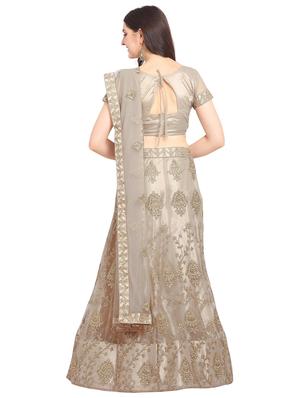 tonal embroidered a-line lehenga - 17184946 - Standard Image - 3