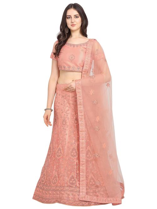 pastel a-line lehenga - 17184956 - Very Small Image - 1