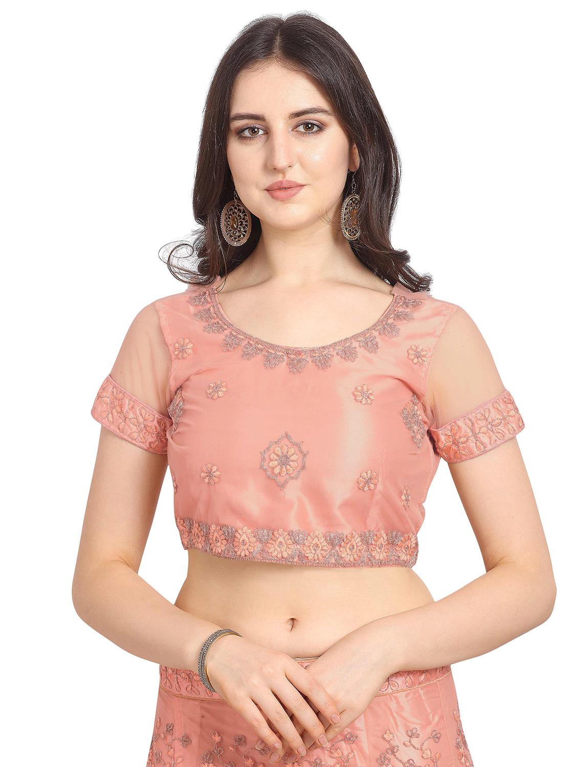 pastel a-line lehenga - 17184956 - Zoom Image - 3