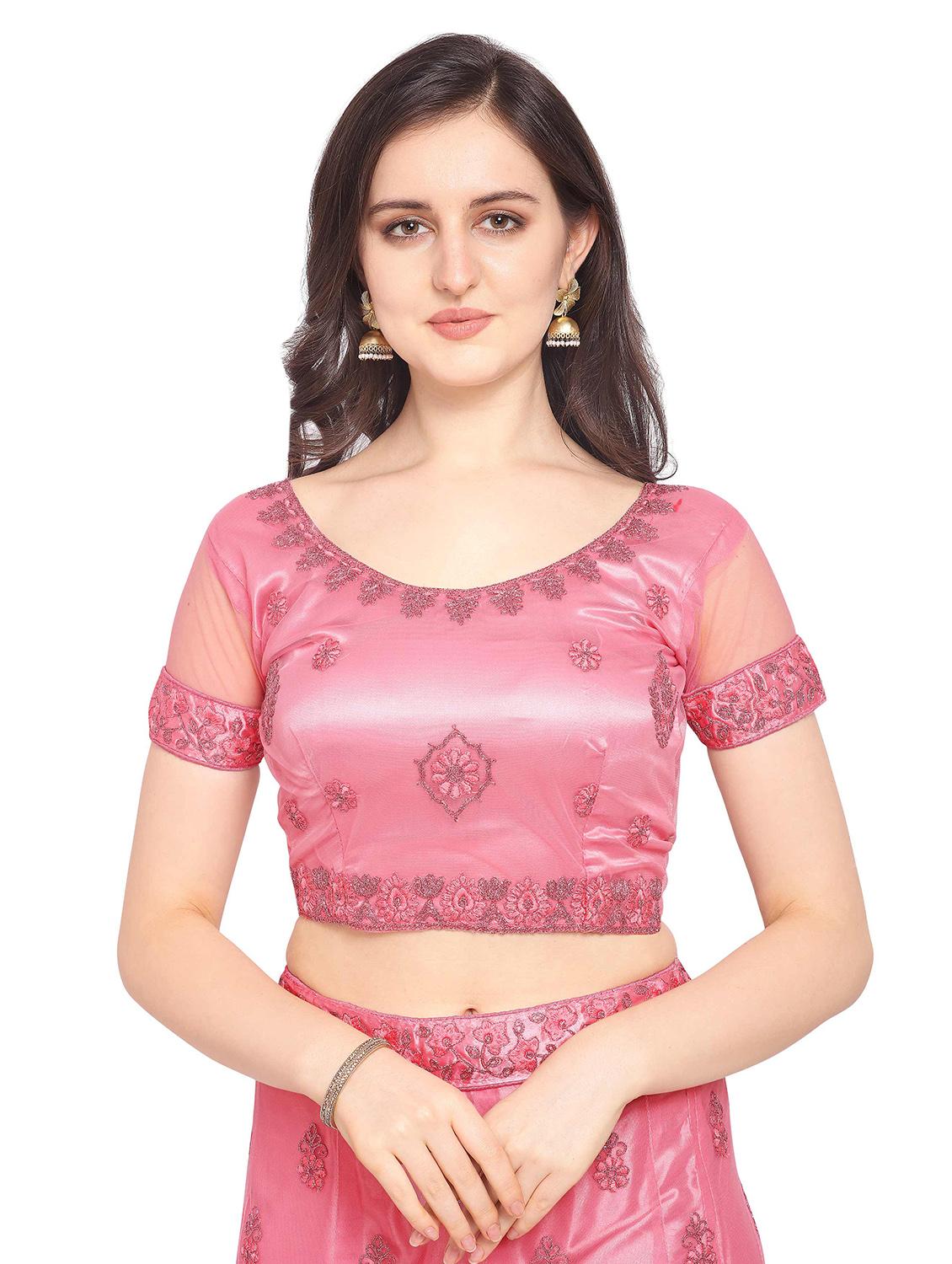 tonal embroidered a-line lehenga - 17184958 - Zoom Image - 3
