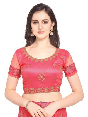 tonal embroidered a-line lehenga - 17184965 - Standard Image - 4