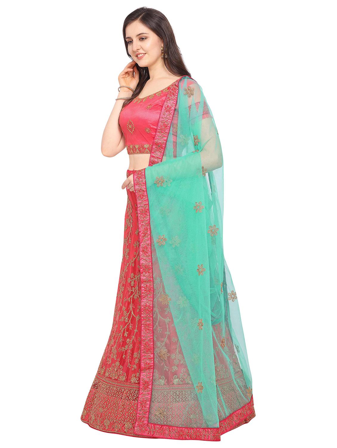tonal embroidered a-line lehenga - 17184965 - Zoom Image - 2