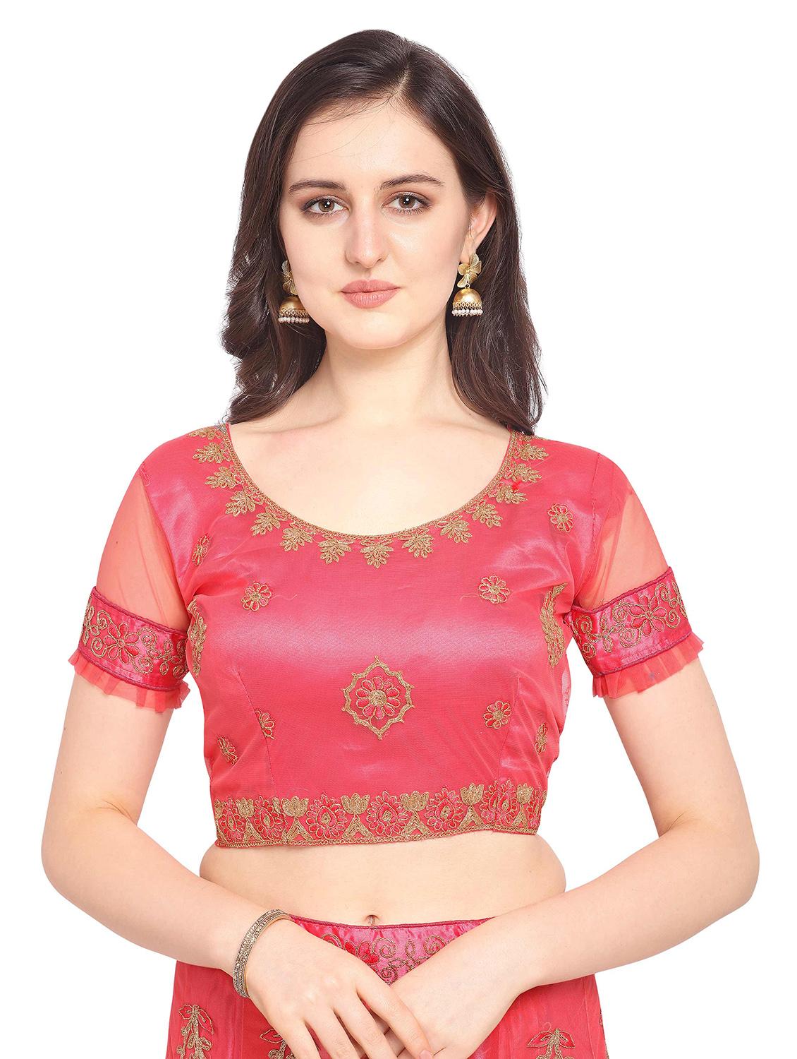 tonal embroidered a-line lehenga - 17184965 - Zoom Image - 4
