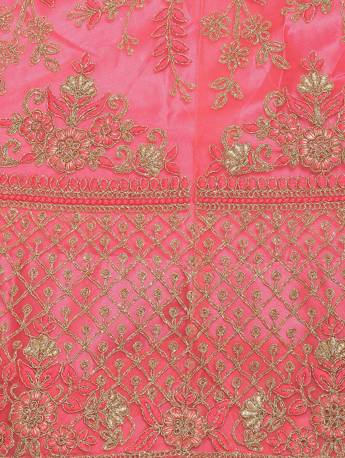 tonal embroidered a-line lehenga - 17184965 - Zoom Image - 6