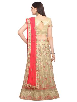 tonal embroidered a-line lehenga - 17184966 - Standard Image - 3