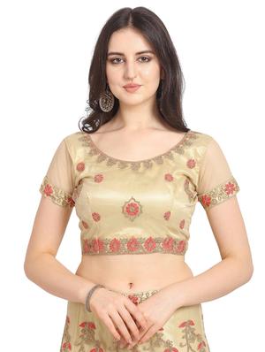 tonal embroidered a-line lehenga - 17184966 - Standard Image - 4